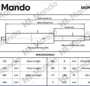 Амортизатор капота