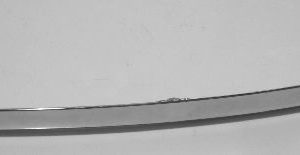 Молдинг переднего бампера левый