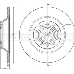 Диск тормозной задний
