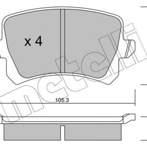 Колодки тормозные задние дисковые к-кт