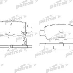 Колодки тормозные задние дисковые к-кт