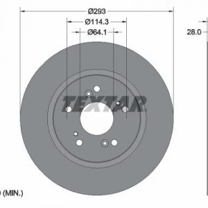 Диск тормозной передний вентилируемый