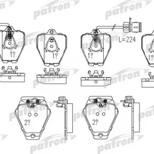 Колодки тормозные передние к-кт