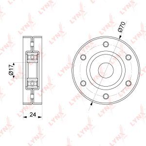 Ролик-натяжитель ручейкового ремня
