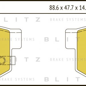 Колодки тормозные задние дисковые к-кт