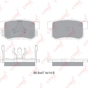 Колодки тормозные задние дисковые к-кт