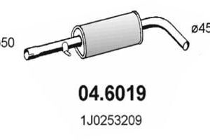 Глушитель средняя часть