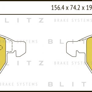 Колодки тормозные передние к-кт