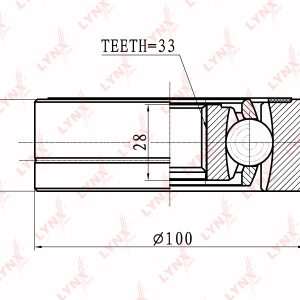 ШРУС внутренний передний