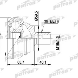 ШРУС наружный передний