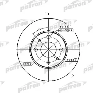 Диск тормозной задний