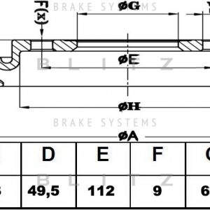 Диск тормозной передний вентилируемый
