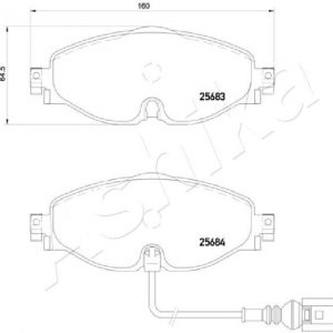 Колодки тормозные передние к-кт