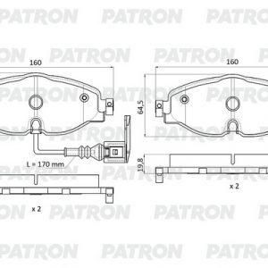 Колодки тормозные передние к-кт