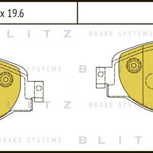 Колодки тормозные передние к-кт