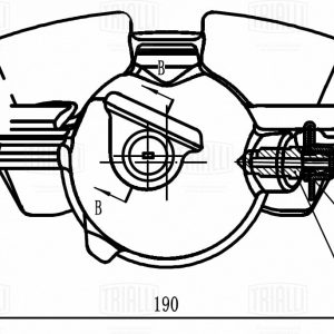 Суппорт тормозной передний правый