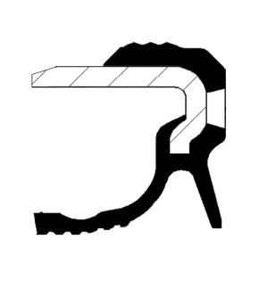 Сальник коленвала передний