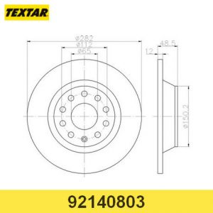 Диск тормозной задний