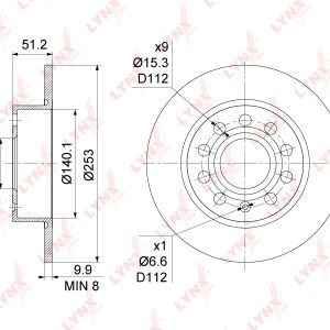 Диск тормозной задний