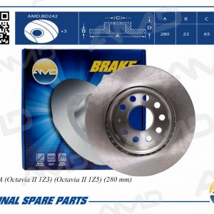 Диск тормозной передний вентилируемый