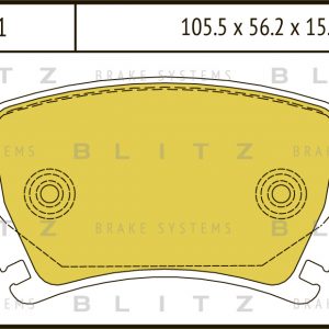 Колодки тормозные задние дисковые к-кт