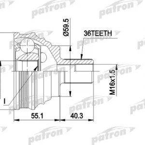 ШРУС наружный передний