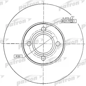 Диск тормозной задний