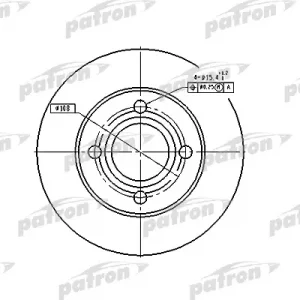Диск тормозной задний