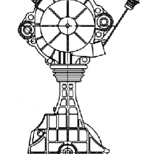 Ролик руч.ремня с кронштейном