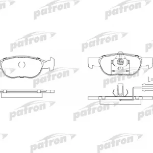Колодки тормозные передние к-кт
