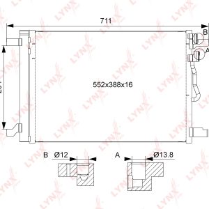 Радиатор кондиционера (конденсер)