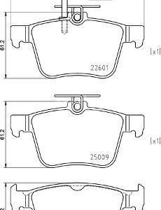 Колодки тормозные передние к-кт