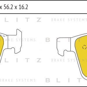 Колодки тормозные задние дисковые к-кт