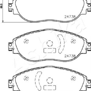Колодки тормозные передние к-кт