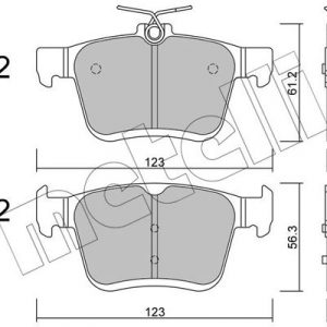 Колодки тормозные задние дисковые к-кт