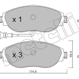 Колодки тормозные передние к-кт