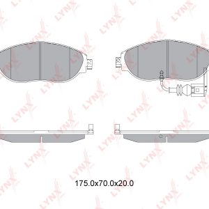 Колодки тормозные передние к-кт