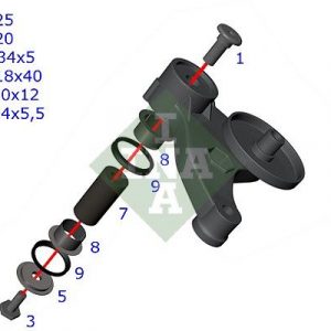 Кронштейн ролика-натяжителя руч. ремня