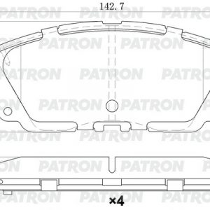 Колодки тормозные передние к-кт