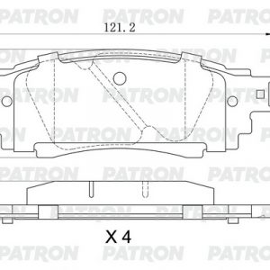 Колодки тормозные задние дисковые к-кт