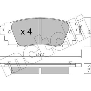 Колодки тормозные задние дисковые к-кт