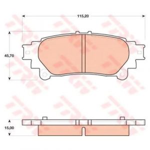 Колодки тормозные задние дисковые к-кт