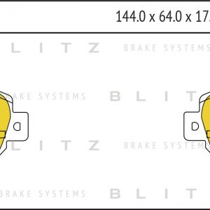 Колодки тормозные передние к-кт