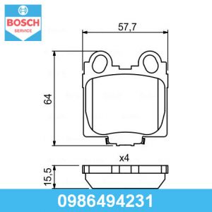 Колодки тормозные задние дисковые к-кт