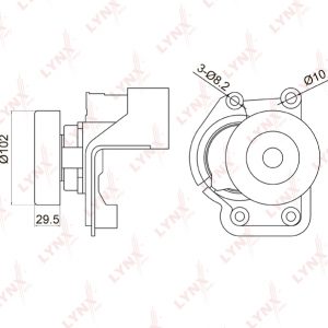 Ролик-натяжитель ручейкового ремня