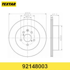 Диск тормозной задний