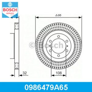 Диск тормозной передний вентилируемый
