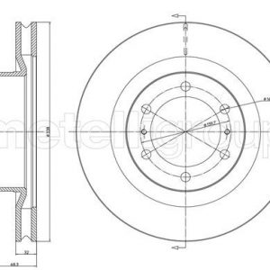 Диск тормозной передний вентилируемый