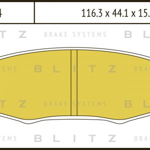 Колодки тормозные задние дисковые к-кт