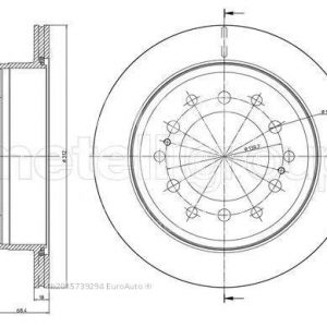 Диск тормозной задний